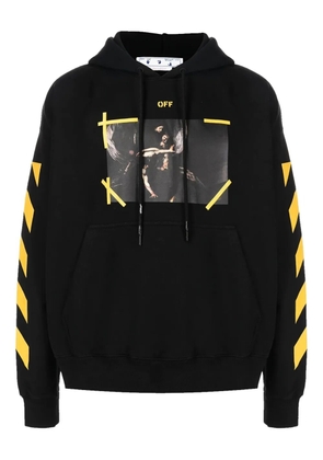 Off-White Diagonal Arrow Caravaggio Narcist Skate Hoodie 'Black'
