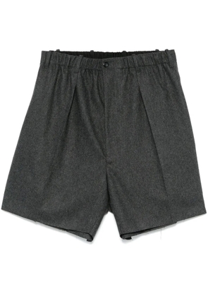 Random Identities pleated bermuda shorts - Grey