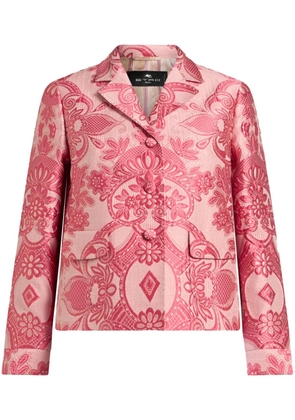 ETRO floral brocade-effect jacket - Pink