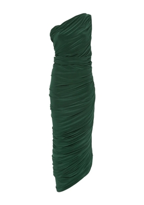 Norma Kamali Diana one-shoulder draped midi dress - Green
