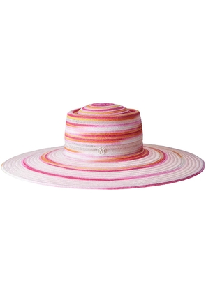 Maison Michel Kat colour-block sun hat - Pink