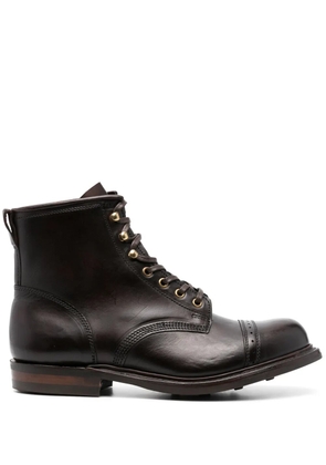 Ralph Lauren RRL Bowery lace-up leather boots - Brown