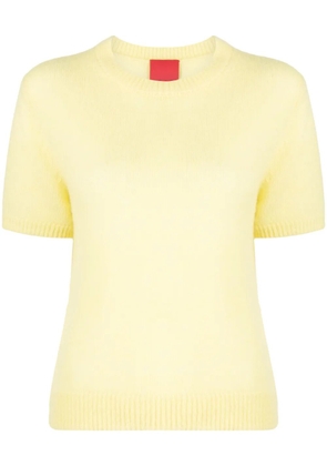 Cashmere In Love Sidley fine-knit top - Yellow