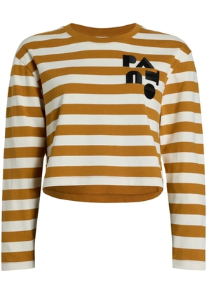 Patou Breton-stripe T-shirt - Brown