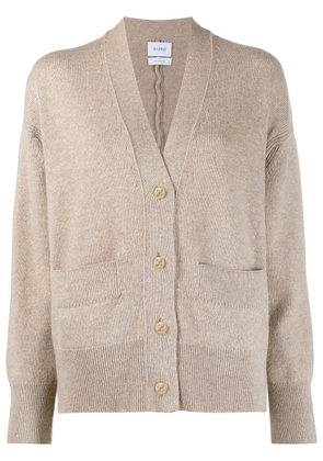 Barrie rib-detail cashmere cardigan - Neutrals