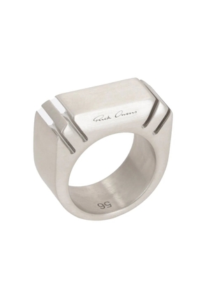 Rick Owens Cut Beveled ring - Silver