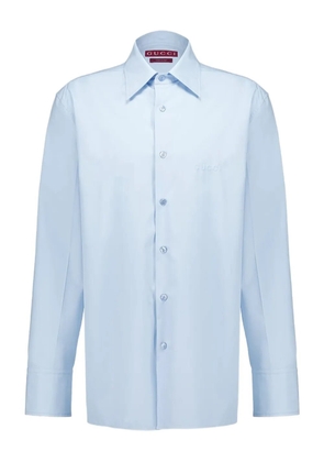 Gucci long sleeves cotton shirt - Blue