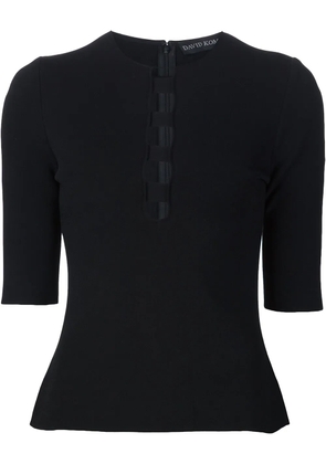David Koma cut out panel top - Black