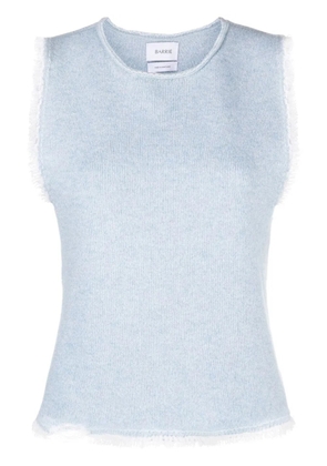 Barrie fringe-trim top - Blue