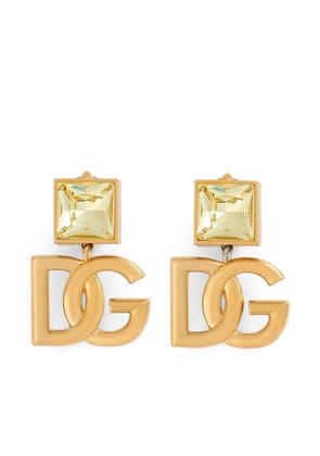 Dolce & Gabbana DG-logo embellished earrings - Gold