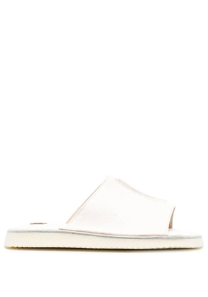 Moma stitch-detail leather sandals - White