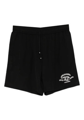 AMIRI graphic drawstring shorts - Black