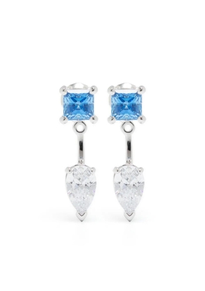 Swarovski Mesmera crystal-embellished drop earrings - Blue