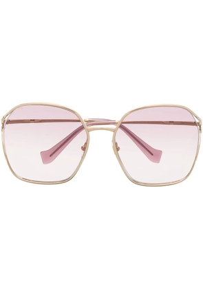Miu Miu Eyewear oversize square-frame sunglasses - Gold