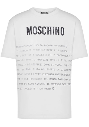 Moschino slogan-print T-shirt - White