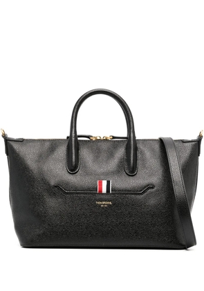 Thom Browne small leather tote bag - Black