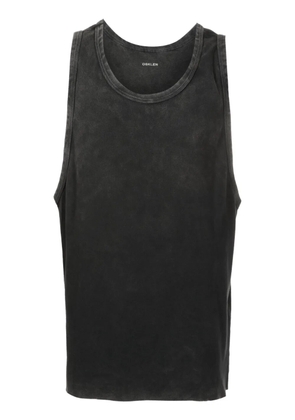 Osklen washed fine-ribbed tank top - Black
