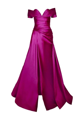 Naeem Khan strapless pleated maxi dress - Pink