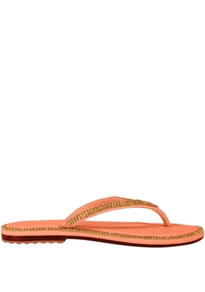 MYSTIQUE crystal-embellished sandals - Orange