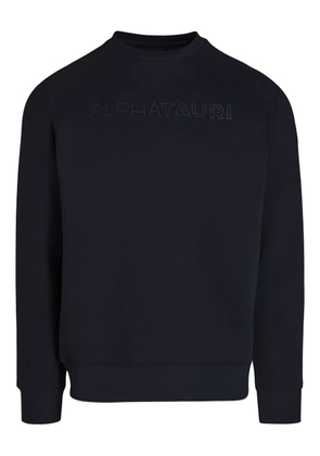 Alphatauri embossed-logo crew-neck sweatshirt - Blue