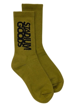 STADIUM GOODS® logo 'Army Green' crew socks