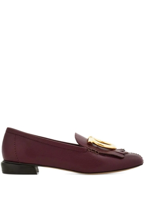 Ferragamo Gancio fringe-detail loafers - Purple