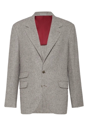 Brunello Cucinelli check-pattern blazer - Neutrals