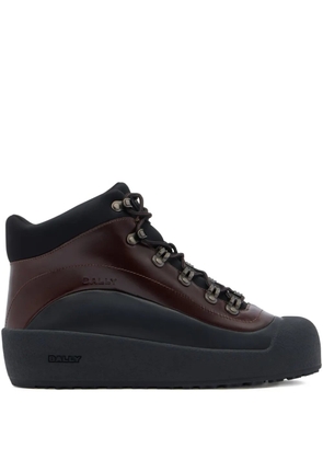 Bally padded-collar boots - Brown