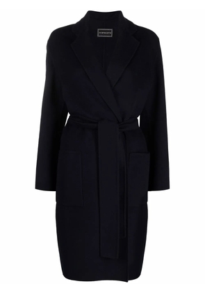 10 CORSO COMO belted single-breasted coat - Blue