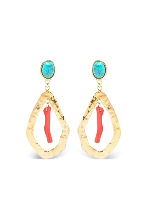Sylvia Toledano stone-drop earrings - Gold