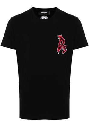 DSQUARED2 logo-print cotton T-shirt - Black