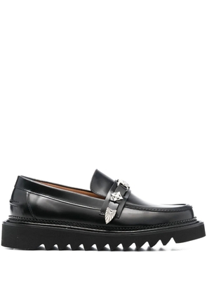 Toga Virilis chunky leather loafers - Black