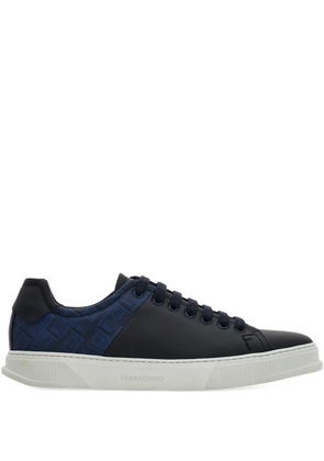 Ferragamo monogram-logo sneakers - Blue