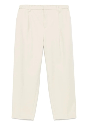 Brunello Cucinelli twill-weave trousers - White