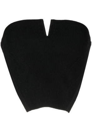 Dion Lee angled rib bustier corset - Black