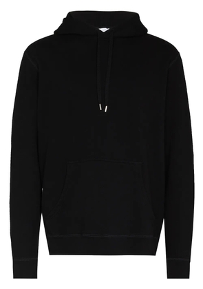 Sunspel drawstring cotton hoodie - Black