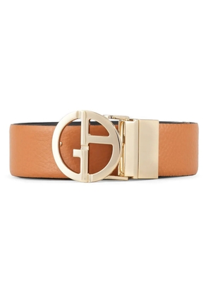 Giorgio Armani two-tone reversible belt - Brown