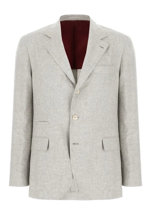 Brunello Cucinelli single-breasted blazer - Grey