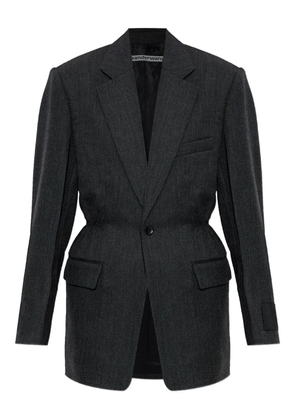 Alexander Wang elastic-waistband blazer - Grey