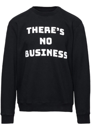 Aztech Mountain No Biz slogan-print sweatshirt - Black