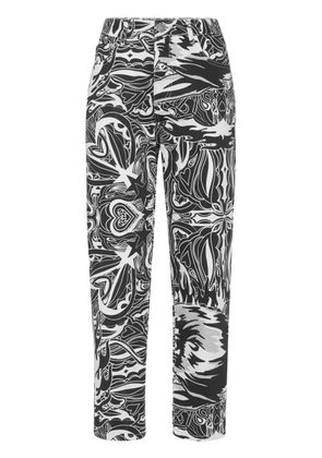 Philipp Plein graphic-print jeans - White