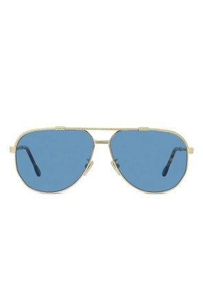 Fred cable-detail sunglasses - Yellow