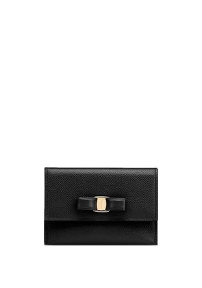 Ferragamo Vara bow-detail leather wallet - Black
