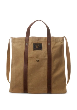 Ralph Lauren RRL leather-trim canvas tote bag - Neutrals