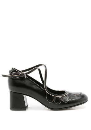 Sarah Chofakian Belis 50mm buckled pumps - Black