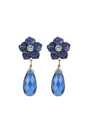 Jennifer Behr Jaylene flower drop earrings - Gold