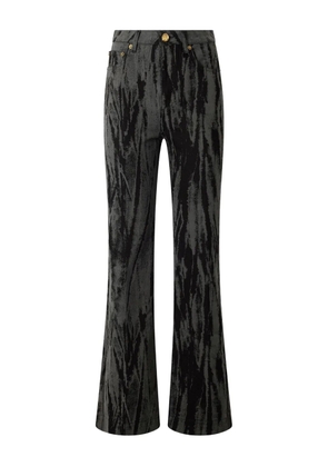 Roberto Cavalli streak-effect jeans - Black