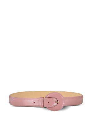 Eleventy circular-buckle leather belt - Pink
