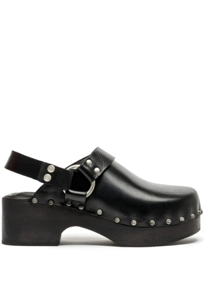 RE/DONE 70's stud-embellished mules - Black