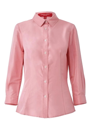 Carolina Herrera buttoned taffeta shirt - Pink